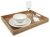 Import large bamboo storage food serving tray with handle from China
