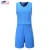 Import latest basketball jersey design 2018 white and blue cheap wholesale team wear mens basketball uniform design from Pakistan