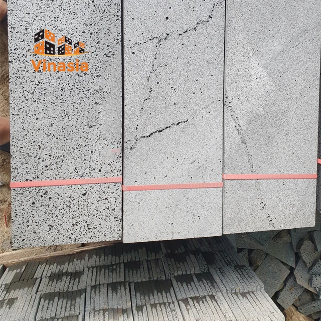 Lava Stone Paver and Wall Cladding, Grey Basalt Vietnam Supplier Tiles & Slabs, Natural Stone  Decoration