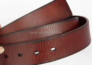 Leather belt without buckle 100% italian leather belt men accessories