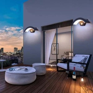 LED induction ip65 waterproof outdoor wall lamp modern minimalist courtyard smart wall lamp