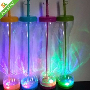 led plastic juice drinking cup