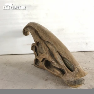 Life Size Fiberglass T-Rex Dinosaur Skulls for House Decoration