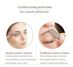 Lipstick style ladies hair face remover portable eyebrow trimmer