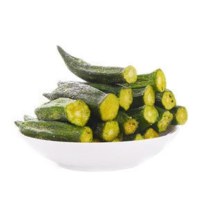 Low-fat Vegetable snacks Vacuum Fried Okra Chips Good to Lose Weight