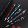 Low MOQ laser engraving logo Best-selling alpha customize soft touch metal stylus pen