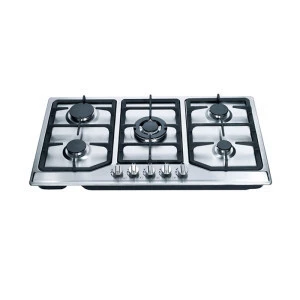 LPG stainless steel brass burner gas stove cooktop 5 burner cookers gas with electronic gas stove brass