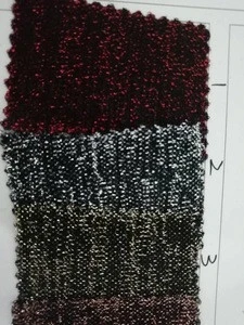 lurex yarn knit fabric spandex metallic textile fabric