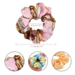 Luxury silk hair scrunchie ,hair clips for women accessories,silk scrunchies rainbow color