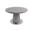 Luxury Stable Round Side Extendable Dining Table With Stainless Steel