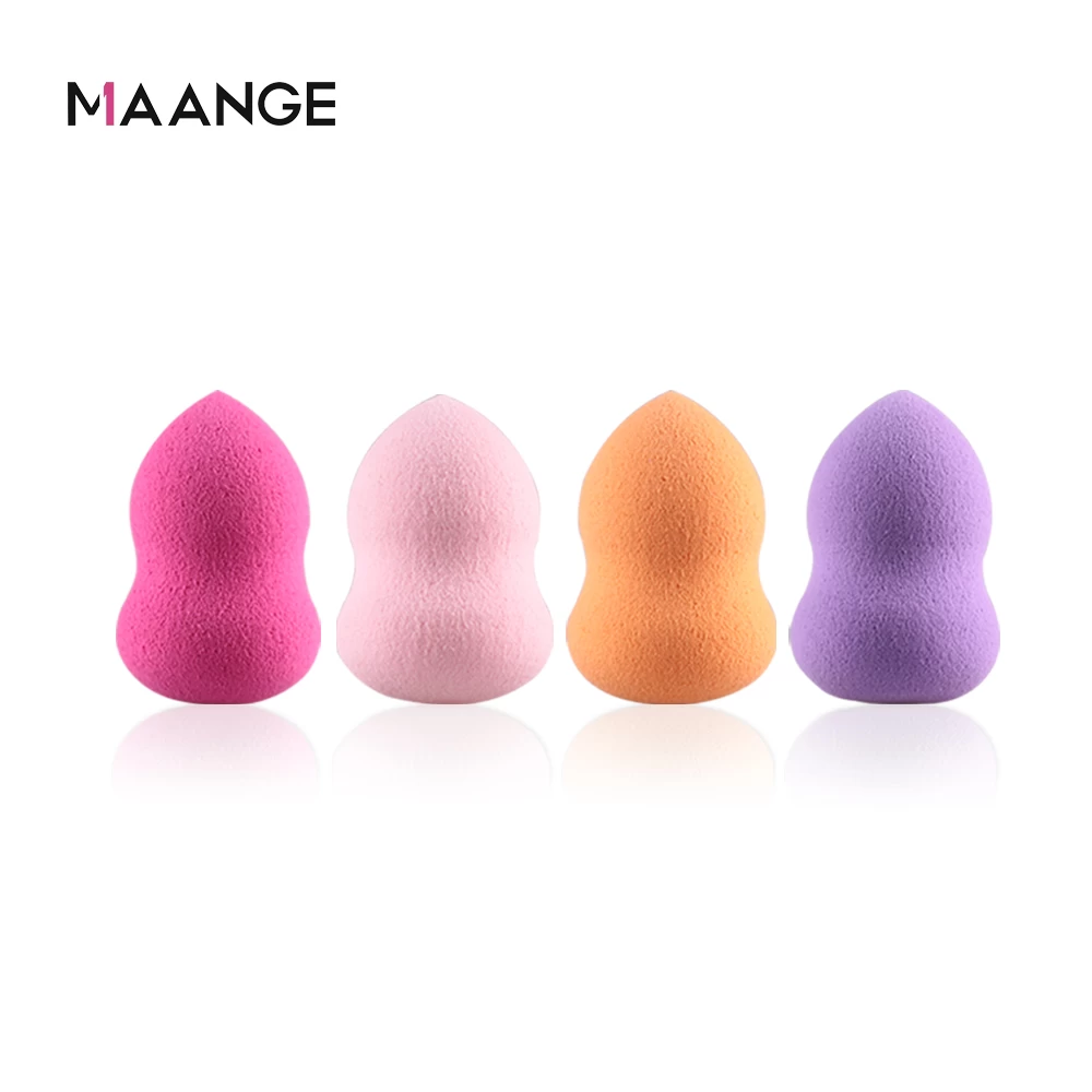 MAANG 4pcs make up sponges wholesale face beauty facial sponge powder cosmetic puff set makeup sponge set