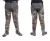 Import Man&#39;s waterproof camo bib pants warm fly fishing chest waders with rubber boots from China
