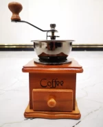 Manual Coffee Grinder with Ceramic Burrs, Vintage Style Wooden Coffee Grinders Coffee Mill Grinder Roller