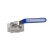 Import Manufacture High Quality Three Pieces Internal Thread Ball Valve High Pressure Direct Path Threaded Ends Ball Valve For Sale from China
