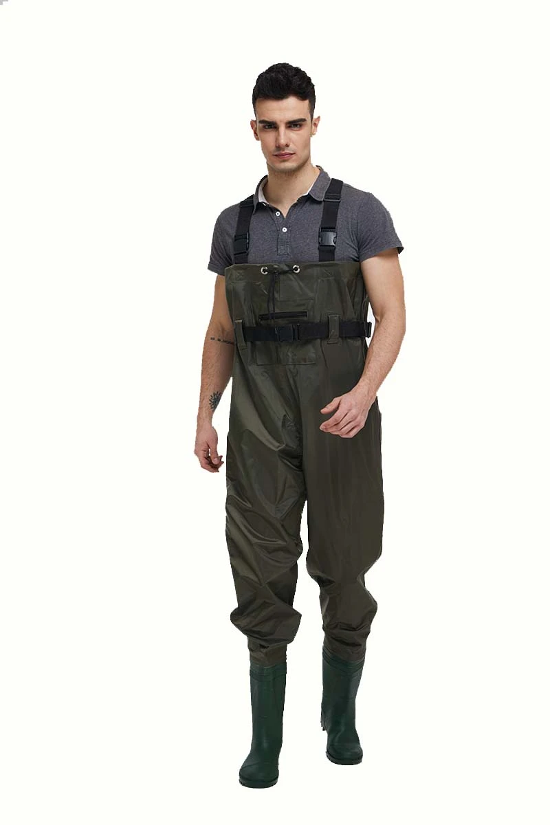 Manufacturer Factory High Quality women and men Waterproof Chest Nylon PVC Plus size fishing waders