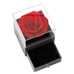 Manufacturer Wholesale Rose Handmade Preserved Rose Jewelry Gift Box eternal flower rose in box on Valentines Day