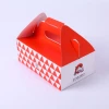 Manufacturers custom white card and corrugated paper carton box with handle gift packaging box