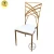 Import Manufacturers factory price exchange back golden metal iron Dining Chair from China