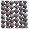 Matte Bronzite Stone Big Hole 2.0mm 2.5mm Natural Gemstone Loose Beads For Jewelry Making
