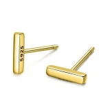 Mcllroy silver jewelry 925 sterling hammer shape square 925 silver earrings fine jewelry
