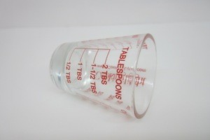 Measuring shot glass with Scale/ Scale mini shot glass/bar scale shot glass
