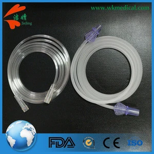 medical plastic frosted oxygen delivery tubing with easy operation butterfly shaped connector