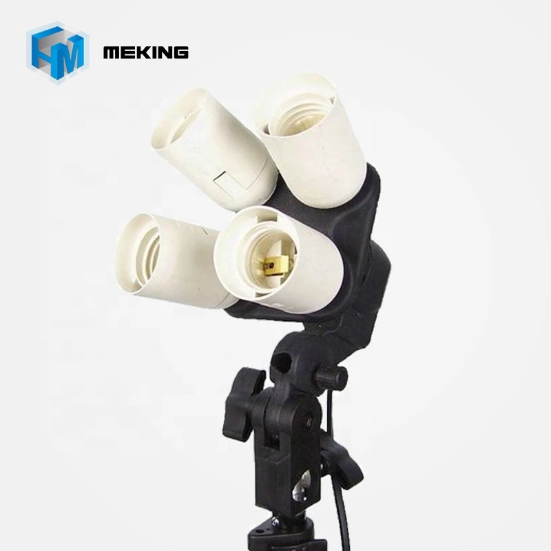Meking Photography Light 4 in 1 Adaptor Light Lamp E27 Sockets Bulb Adapter Holder