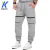 Import Men running elastic bottoms slim sport wear training professional jogging compression pants with knee zipper from China