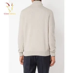 Men's Zip Pullover Merino Wool Knitting Pattern Man Sweater Latest Sweater Design