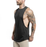 Men's Fitted Round Bottom Training & Jogging Wear Workout Tank Top