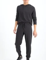 mens cashmere suits men 2 piece cashmere suit hoodie and sweatpants