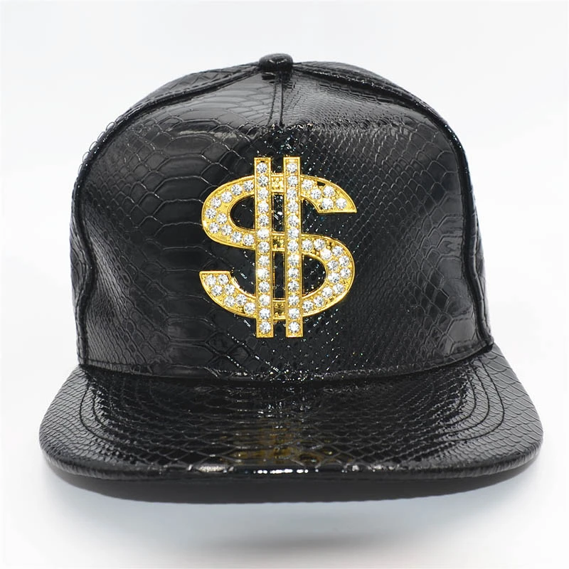 mens plain Baseball Caps hat leather Adjustable Snapback pattern baseball hats Hats for men and women cap baseball cap