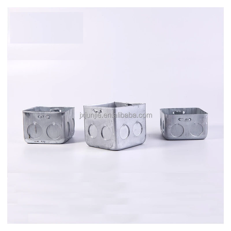 Metal Galvanized Junction Boxes Octagonal Box Electrical Connector Electronic Instrument Enclosures