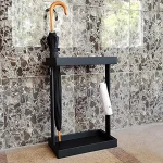 Metal Standing Umbrella Storage Rack Indoor Office Hotel Umbrella Stand