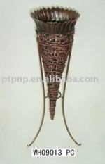 metal vase