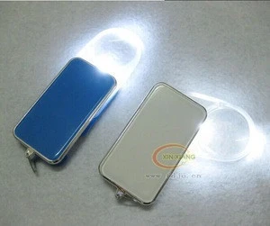 MG80455 Colorful Pocket Key Chain Magnifier with Led Light