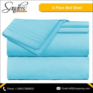 Microfiber Fabric Fitted Bed Sheets Cotton