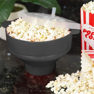 Microwave Popper Bowl Silicon Box Bucket Collapsible Air Silicone Popcorn Maker