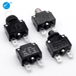 Mini Micro Miniature Small Plastic Push type Resettable Overload Protector Electrical automatic Circuit Breaker