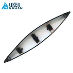 Mixed Color Canoe Kayak Family Fishing Boats Plastic Canoe for Rent