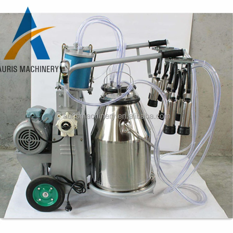 mobile gasoline single cow portable milking machine with price