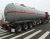 Import mobile LPG storage tank+ chemical liquid fuel oil CIMC tri-axle skeletal semi-trailer for petroleum gas dispensing station from China