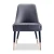Import Modern comfortable dining room furniture brass cooper leg leather restaurant dining chair from China