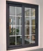 Modern design highly durable tough glass aluminum sliding windows