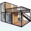 Modern Design Prefab Modular Container House 2 Bedroom with Toilet Mobile Tiny Home Office Steel Structure Factory Container Home Portable House