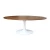 Import Modern dining room furniture round walnut wooden veneer top tulip chinese dining table dining room furniture from China