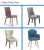 Import Modern furniture industrial oem 4 wood legs black real leather dining chair from China