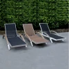 Modern Hotel sling leisure chaise lounge chairs outdoor, patio daybed lounger, sun lounger garden leisure sun lounge