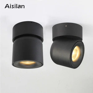 Modern Indoor store hotel home anti glare aluminium Surface mounted LED ceiling wall down light Spotlight