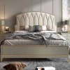Modern Leather Bed King Size Bed Frame Modern Bed Leather